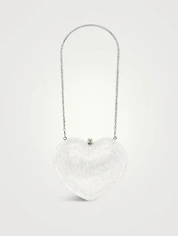 L'Amour Petit Coeur Crystal Clutch