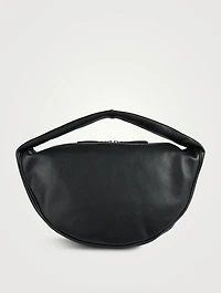 Maxi Cush Small Grain Leather Shoulder Bag