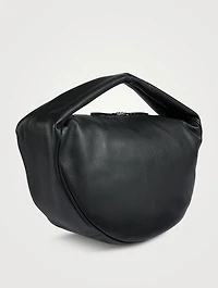 Maxi Cush Small Grain Leather Shoulder Bag