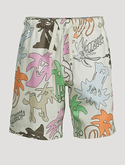 Palmity Cotton Shorts