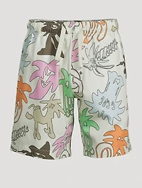 Palmity Cotton Shorts