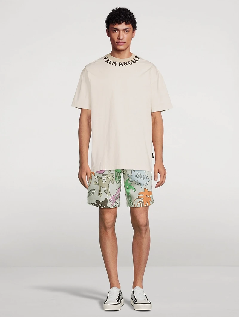 Palmity Cotton Shorts