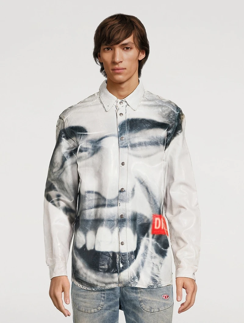 Face Denim Shirt