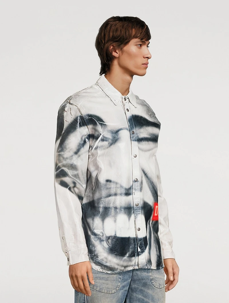 Face Denim Shirt