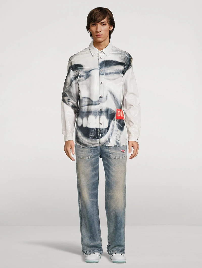 Face Denim Shirt