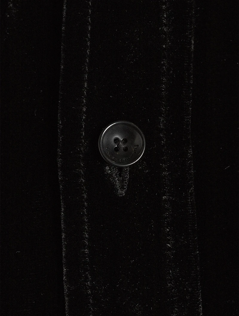 Oversized Velvet Shirt