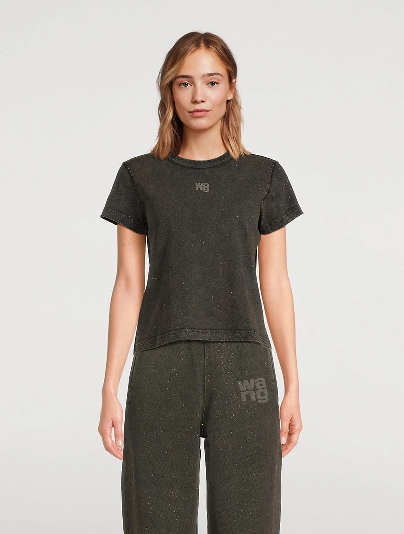 Glitter Essential Jersey Shrunk T-Shirt