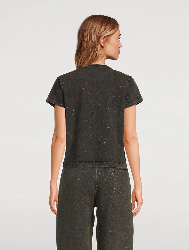 Glitter Essential Jersey Shrunk T-Shirt