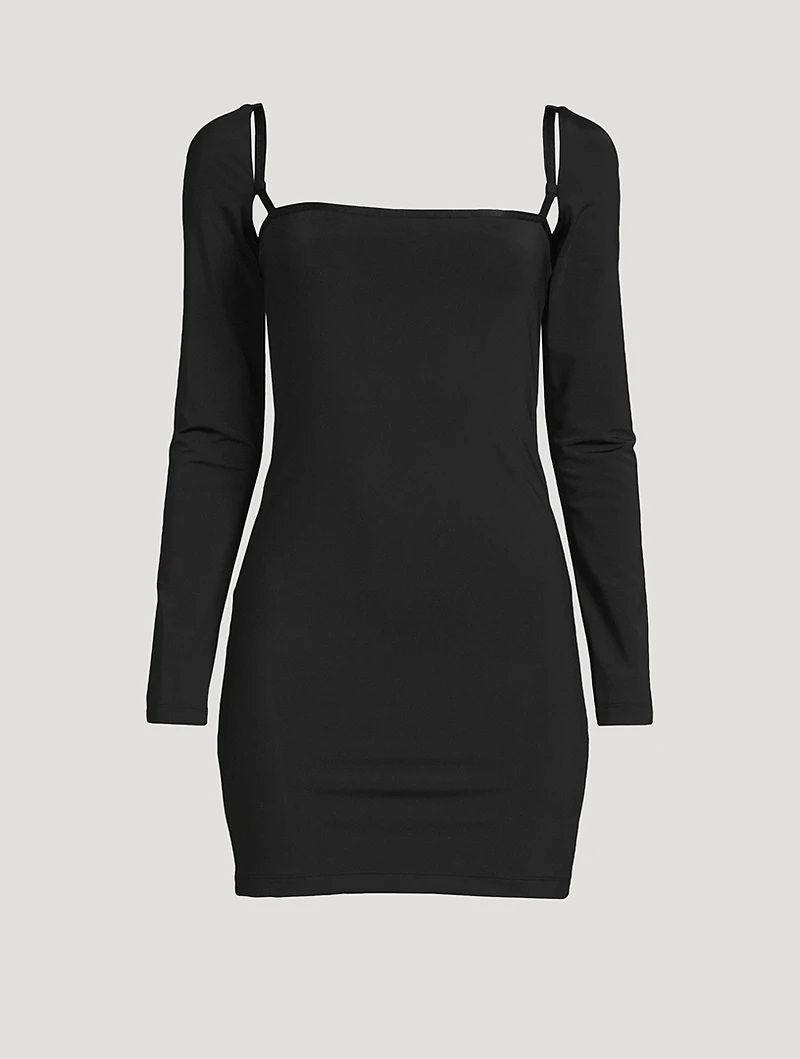Mini Dress With Lingerie Straps
