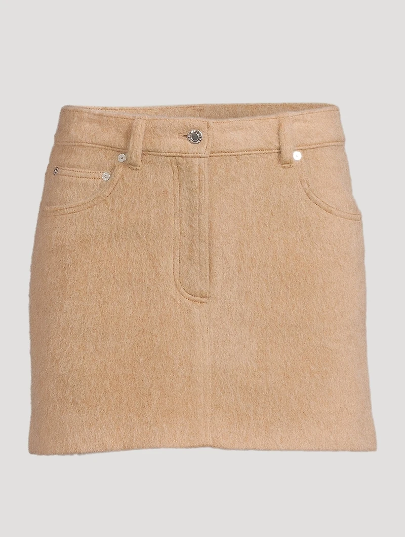 Wool-Blend Mini Skirt
