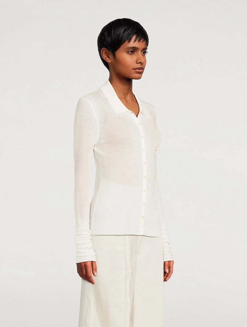 Wool Jersey Cardigan