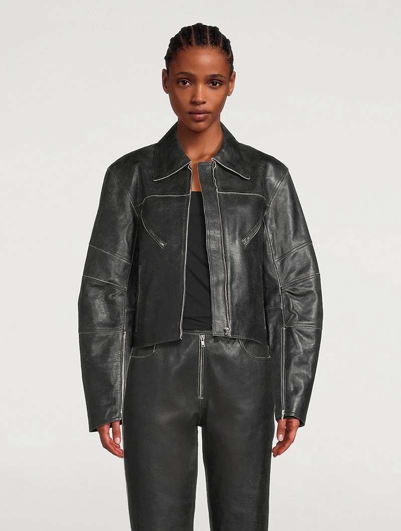 Leather Biker Jacket