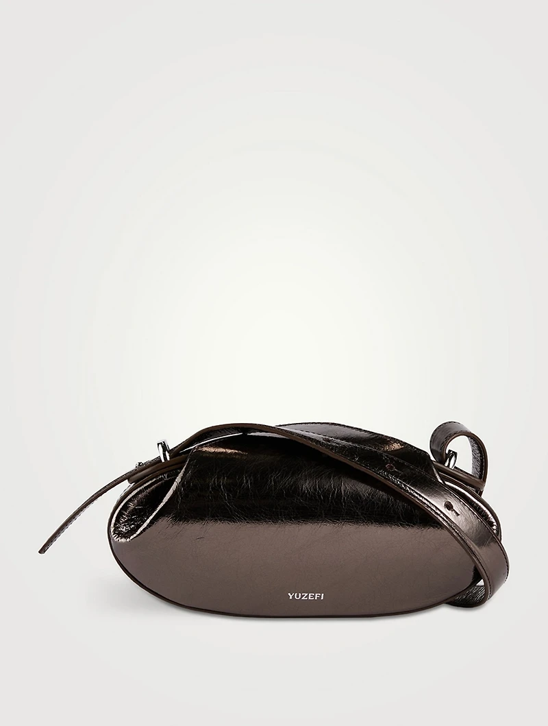 Dinner Roll Metallic Leather Baguette