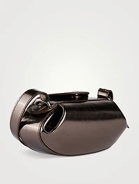 Dinner Roll Metallic Leather Baguette