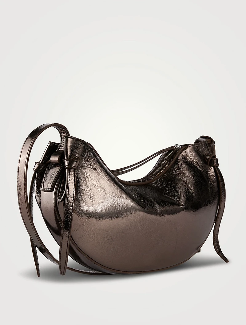 Fortune Cookie Metallic Leather Shoulder Bag