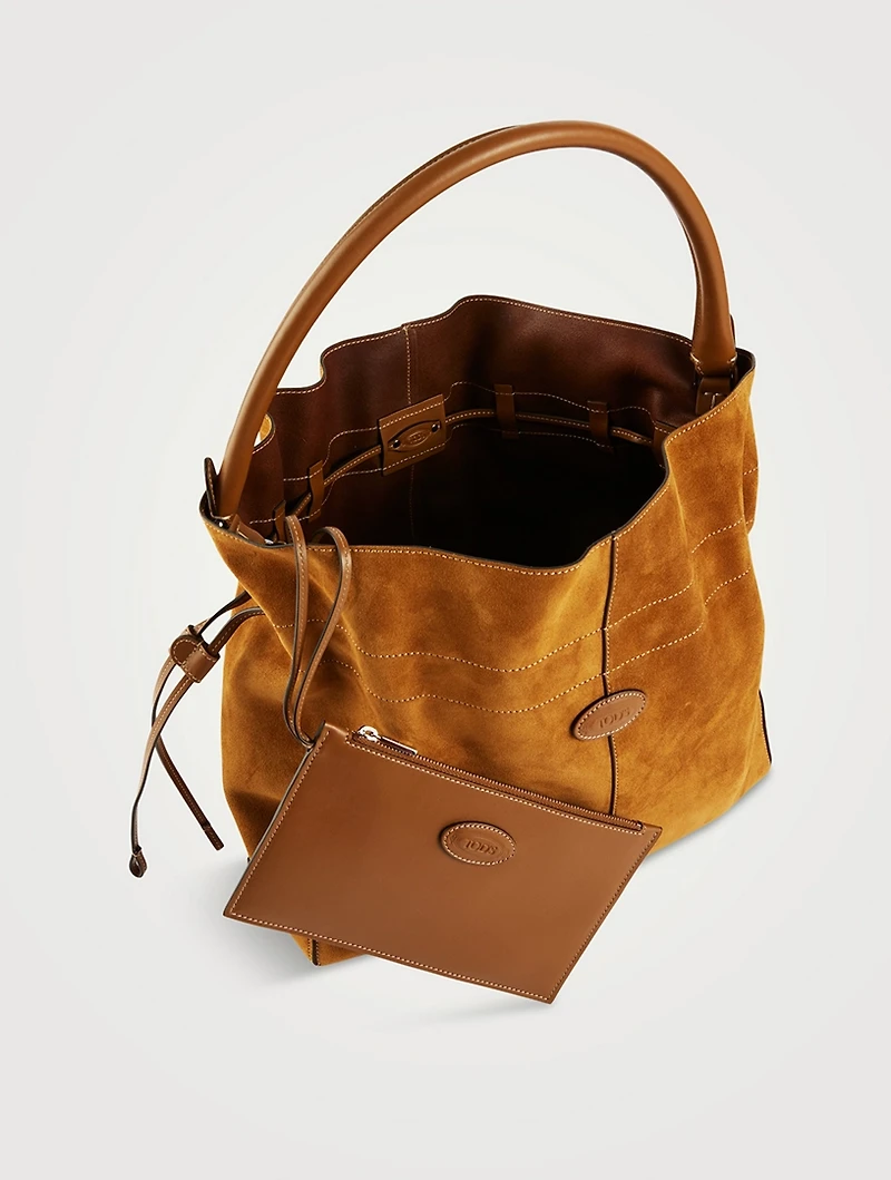 Medium Di Suede Bucket Bag