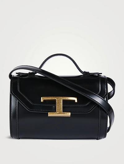 Micro T Timeless Leather Top Handle Bag