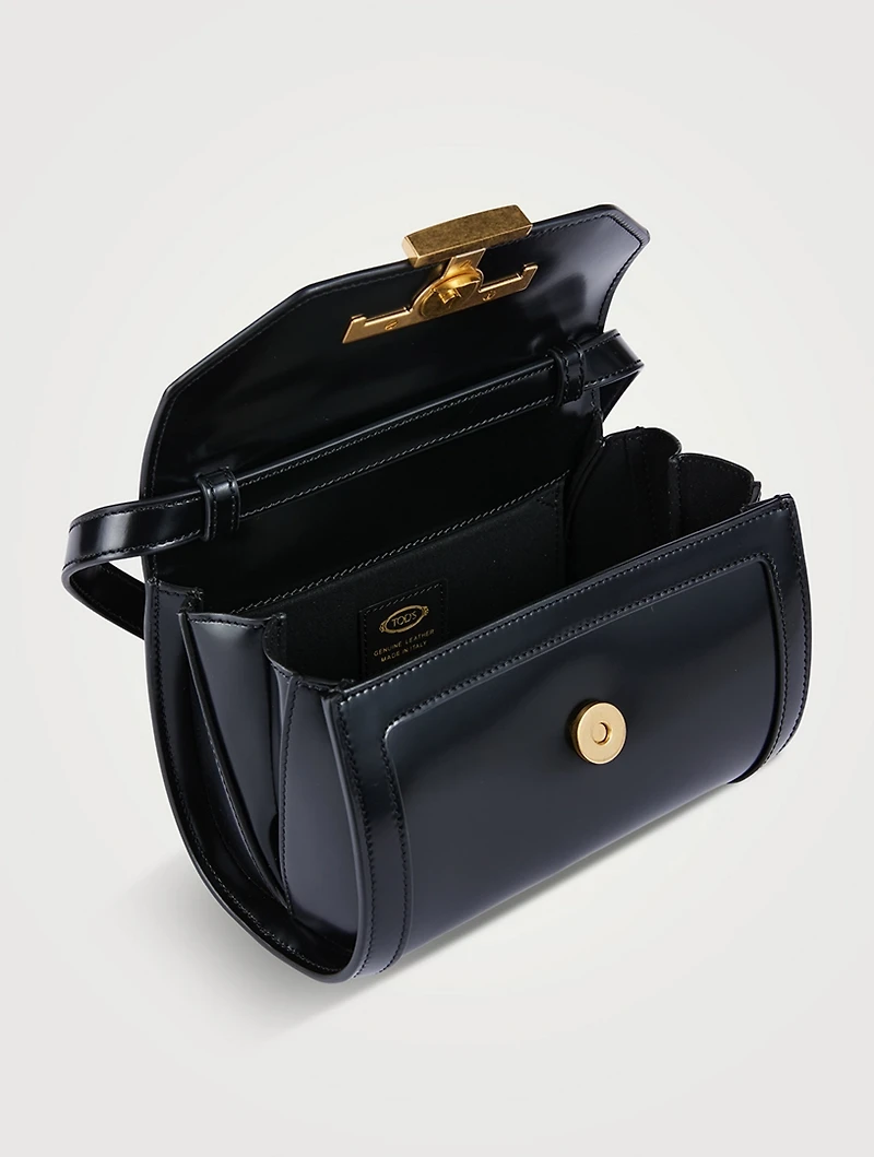 Micro T Timeless Leather Top Handle Bag