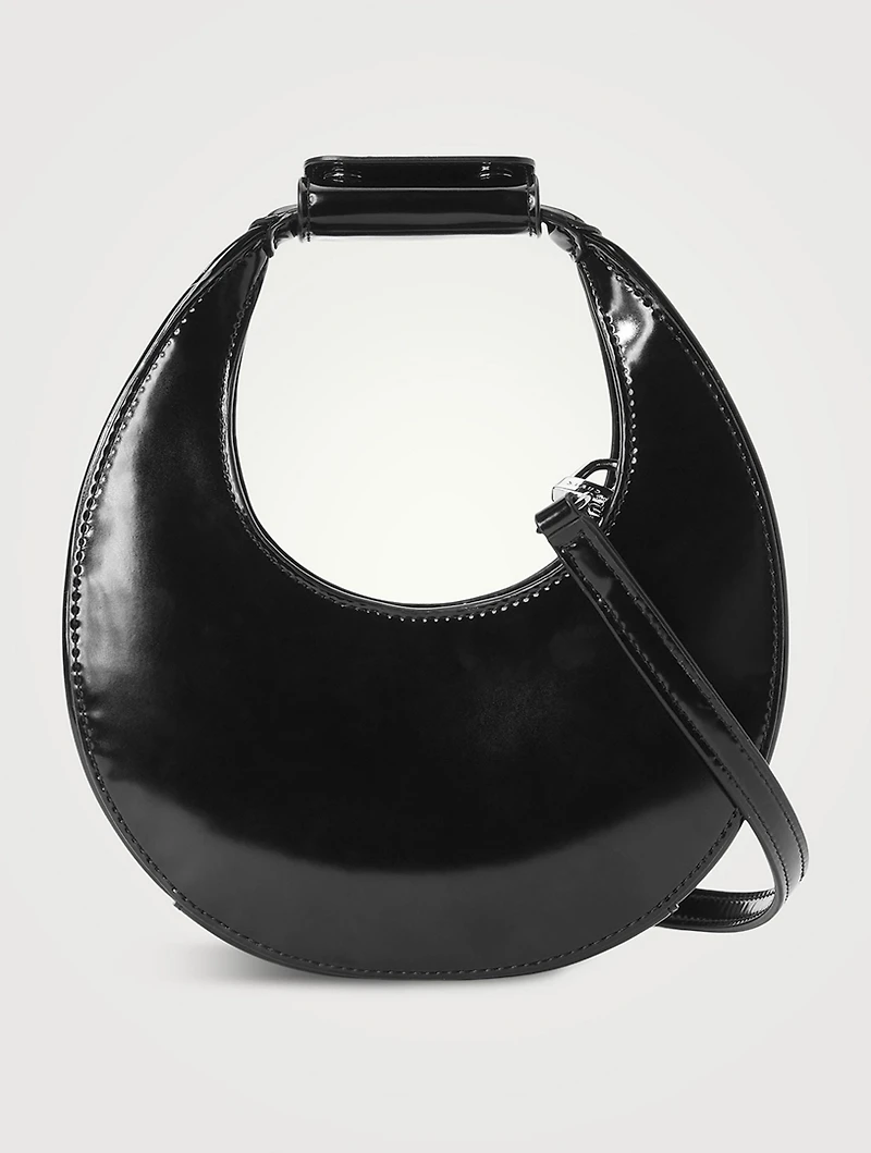 Mini Moon Leather Shoulder Bag