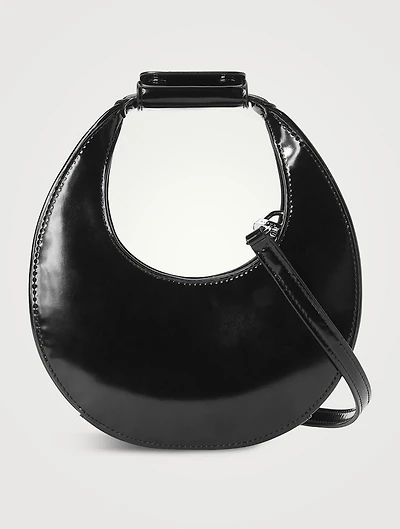 Mini Moon Leather Shoulder Bag