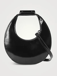 Mini Moon Leather Shoulder Bag