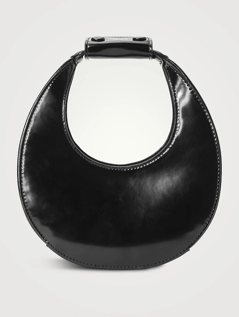 Mini Moon Leather Shoulder Bag