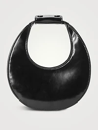 Mini Moon Leather Shoulder Bag