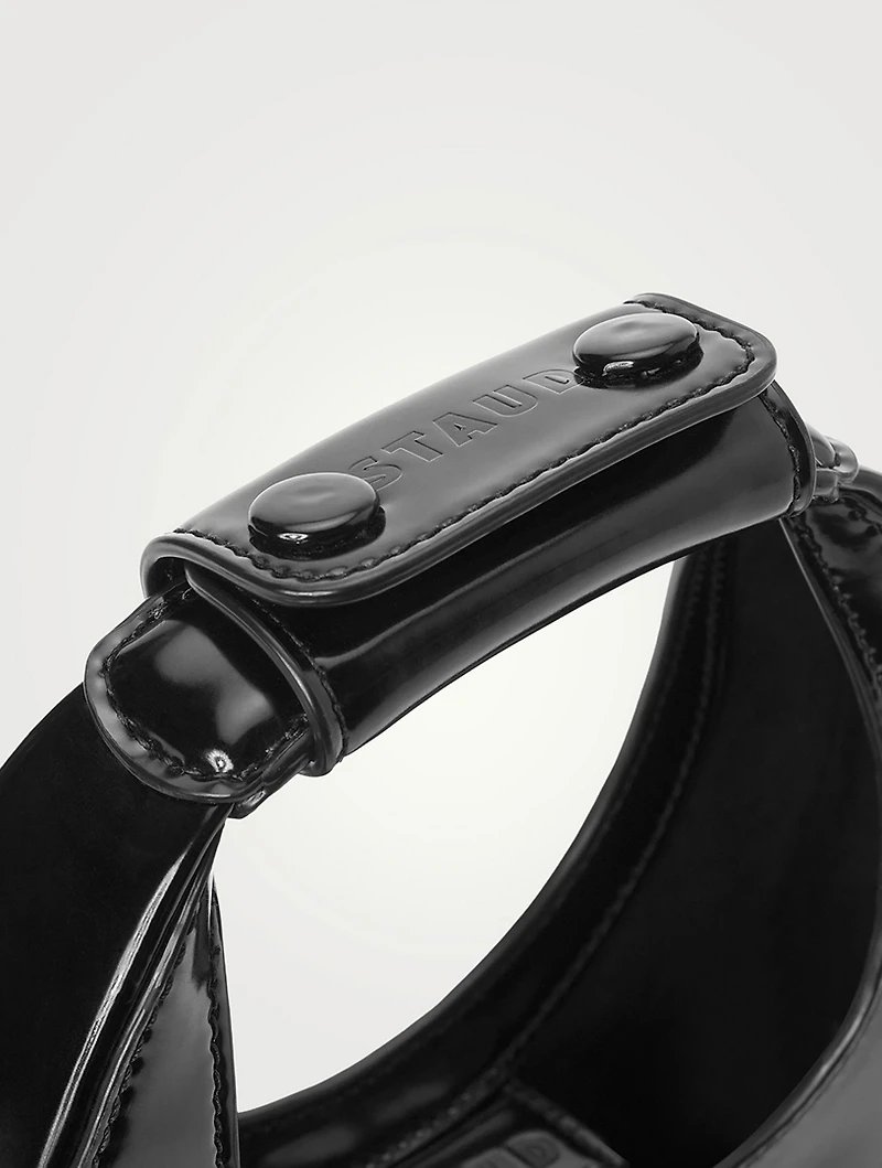 Mini Moon Leather Shoulder Bag