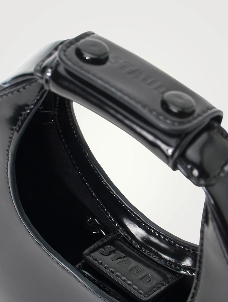Mini Moon Leather Shoulder Bag