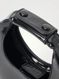 Mini Moon Leather Shoulder Bag