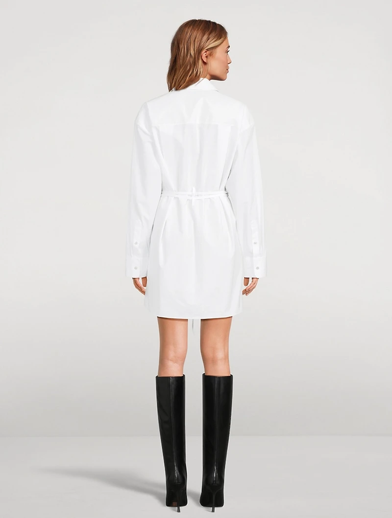 Tie-Waist Shirt Dress