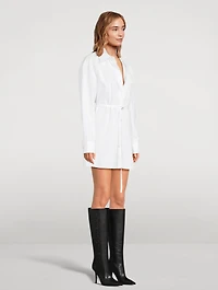 Tie-Waist Shirt Dress