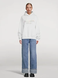 Condensed Fleece Hoodie Mahjong Print