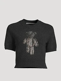 Crystal Beiress Cropped Sweater