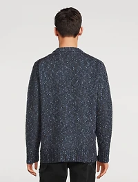 Rasmus Relaxed tweed V-Neck Sweater