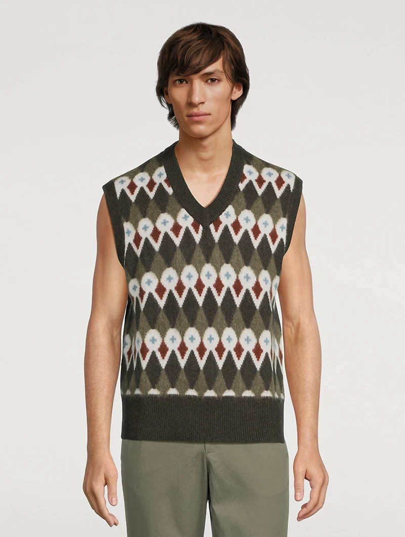 Melvin Fair Isle Sweater Vest