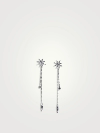 Nova Starburst Chain Drop Earrings