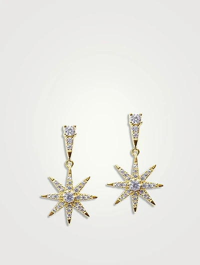 Nysa Starburst Drop Earrings