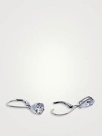 Blythe 9K White Gold Pear Drop Earrings