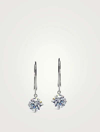 Briar 9K White Gold Drop Earrings