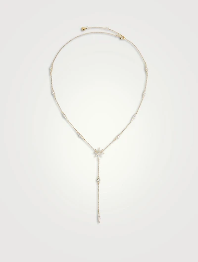 Mimosa Starburst Lariat Necklace