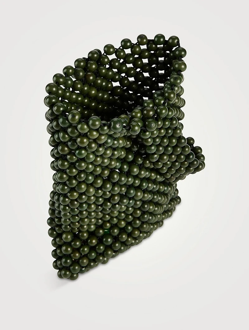Mini Leda Beaded Tote Bag