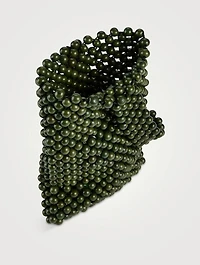 Mini Leda Beaded Tote Bag