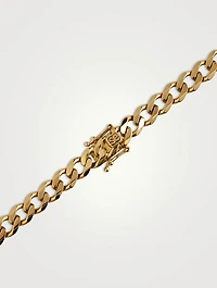14K Gold Luck Icons Bar Necklace With Diamonds