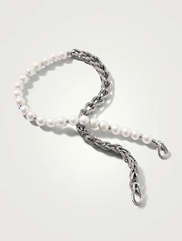 Asli Link Chain Pearl Necklace