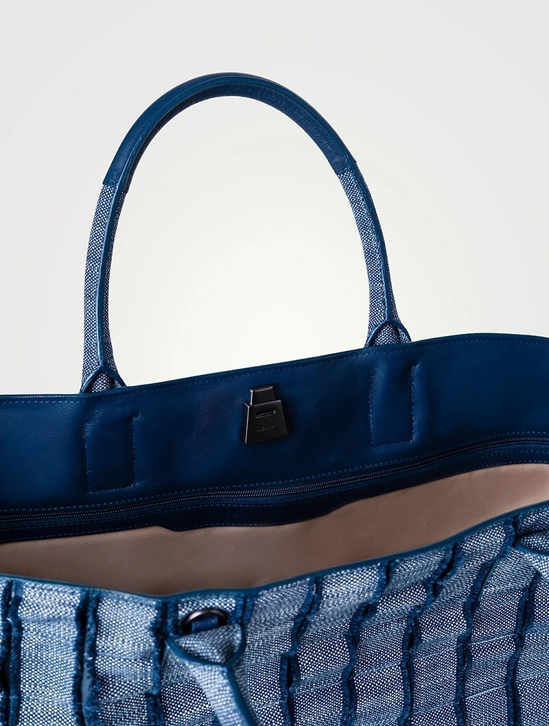 Medium Ai Denim Tote Bag