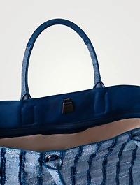Medium Ai Denim Tote Bag