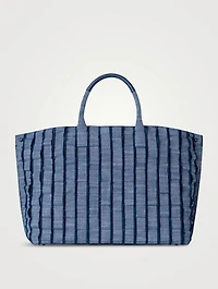 Medium Ai Denim Tote Bag
