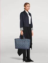 Medium Ai Denim Tote Bag