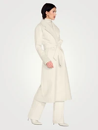 Belted Alpaca Wool Wrap Coat